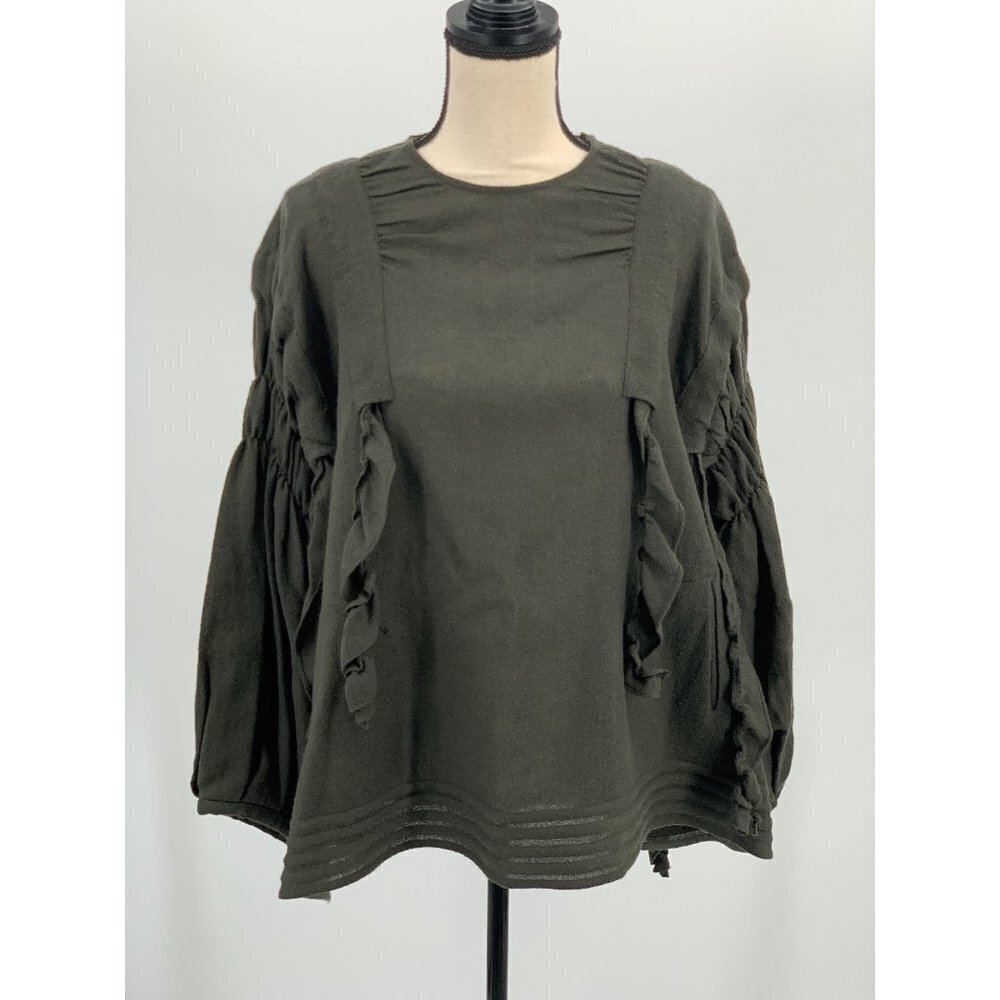 Renli Su 100% Wool Sweater Size SX Green